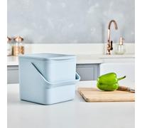 Minky Homecare Poubelle à Compost de Cuisine - Panier à déchets Alimentaires de comptoir avec intérieur Facile à Nettoyer - Fabriqué au Royaume-Uni, 2,5 l, Bleu Ardoise
