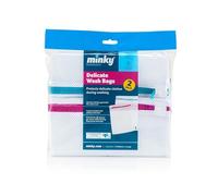 Minky Sac à linge 100% nylon, blanc, M, L