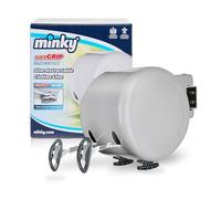 Minky Séchoir Enrouleur 2 x 15m, Extérieur, Gris
