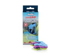 Minky Sure Grip - Lot de 12 crochets pour corde à linge rotative et corde à linge rétractable, coupe-vent et antidérapante