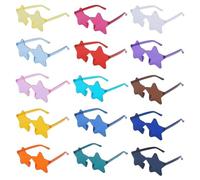Minnhua 15 Paires Lunettes de Soleil en Forme D'étoile Lunette Anniversaire