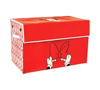 Minnie Boîte de rangement Mouse - Officiellement licencié, Grand coffre en tissu pour jouets, Organiseur pour enfants