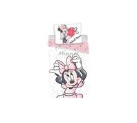 Minnie Disney White - Parure de Lit Enfant - Housse de Couette Coton