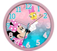 Disney Horloge murale enfant Minnie – Rose 25 cm