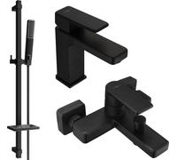 Mino DQ72 SET mitigeur bain et lavabo, noir (72403DQ72-70)