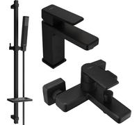 Mino DQ77 SET mitigeur bain et lavabo, noir (72403DQ77-70)