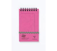 Minor Pad Europa bloc reliure intégrale en-tête 7,6x12cm 120 pages détachables ligné - Fuchsia