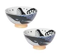 Minoru Touki Lot de 2 petits bols à riz en céramique Ø11,1 x 6,4 cm 320 ml