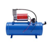 MINRS Compresseur silencieux 10 bar Compresseur d'air comprimé 6 l Chaudière 12 V avec tuyau de 3,8 m Coupe 8 bar Ouverture automatique à 6 bar