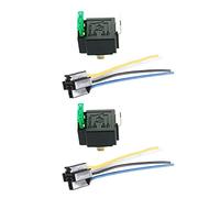 Mintice 2 X 30A 12V kit Voiture Relais 4 Broches pour la Pompe à Carburant | Ventilateur Relais Fil de Prise Fusible
