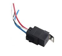 Mintice 40A 12V Kit Voiture Relais 4 Broches pour la Pompe à Carburant SPST | Imperméable Prise de Courant Fil