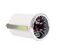 Mintice Jauge de Température d'eau électrique Lumière LED Blanc Jauge de Température Temp Outil Numérique Instrument de Mètre 2" 52mm Fumée Teinte Len
