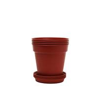 Mintra Home Lot de 4 Pots de Jardin (Bordeaux, 11 cm de diamètre)