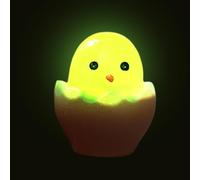 Minuscules poussins en résine, petits poussins de Pâques,Glow At Night Ornements de bureau de poussin à coquille cassée | Décor de coquille d'œuf craquelé de poussins en résine de dessin animé pour l'
