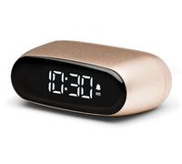 Lexon Réveil Minut – ultra-compact, écran LCD tactile rechargeable – Or