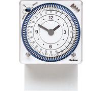 Minuterie analogique, programmation journalière, 96 segments, intervalles de 15 minutes, batterie NiMH