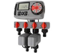 Minuterie d'arrosage automatique avec 4 stations pour jardin pelouse 3 V vidaXL