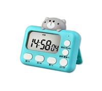 Minuterie de Cuisine en Forme d ' Animal de Dessin animé, Compte à rebours magnétique avec réveil Fort, Horloge électronique numérique Mignonne, Animal de Dessin animé numérique Mignon