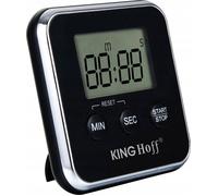 Minuterie de cuisine - KINGHOFF - KH-1819 - Magnétique - Électronique - Noir