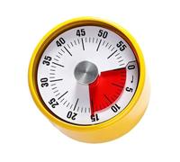 Minuterie de cuisine mécanique, compte à rebours magnétique d ' une heure, boîtier en métal, ensemble de torsions pour les entraînements de cuisine, minuterie de cuisine manuelle quotidienne, compte à