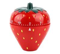 Minuterie de cuisine, minuterie de cuisine, minuterie de remontage mécanique en forme de fraise de 60 minutes, minuterie de cuisine en forme de fraise de 60 minutes, rappel de
