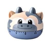 Minuterie de cuisine - Minuterie de cuisine, minuteur de cuisine en forme d'animal de dessin animé, compte à rebours mécanique de 60 minutes - Rappel de minuterie manuelle, gadget de cuisine, recherch