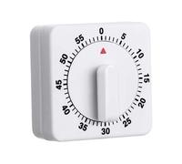Minuterie de Cuisson de 60 Minutes Mécanique blanc