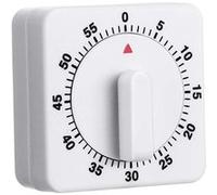 Minuterie de Cuisson de 60 Minutes Mécanique blanc
