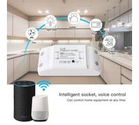 Minuterie de disjoncteur WiFi universelle 10A, télécommande sans fil, fonctionne avec Siri Homekit, Alexa, Google Home, interrupteur d'éclairage intelligent