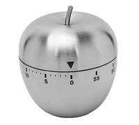 Minuterie de forme rotative manuelle en acier inoxydable, alarme forte, compte à rebours, minuterie de cuisson pour l'apprentissage