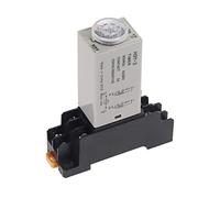 Minuterie de retard 0-60Min H3Y-2 DC12V DC24V AC110V AC220V, relais temporisé avec Base PYF08A à 8 broches, Mini(12v Dc,30S Second)