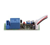 Minuterie de Retard Relais Temporisé DC5V/12V/24V Commutateur de Temporisation Cycle Infini Activation/Désactivation Module 0-15min/0-60min Réglable(DC24V 0-15min Adjustable)