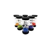 Minuterie de sable 6 couleurs minuterie de sablier 1 min / 3 min / 5 min / 10 min / 15 min / 30 mi - multicolore