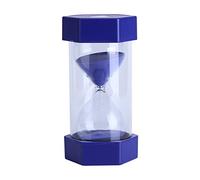 minuterie de sable Verre coloré Sablier 3/10/20/30/60 minutes minuterie Horloge Home Office Decor Cadeau(60 mins Blue)