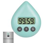 Minuterie De Salle De Classe - Minuterie Numérique Étanche En Forme De Goutte D'eau, Ventouse De 8 Cm, Alarme Forte, Écran LCD, Design Compact, Installation Facile | Dispositif De Chronométrage Pour S
