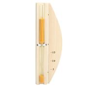 Minuterie de Sauna, Horloge de Sable en Bois, Compte à rebours de 15 Minutes, sablier Mural pour salles de Sauna, Bureaux à Domicile, Restaurants, Verre en Bois écologique 30 cm x