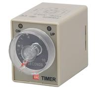 Minuterie de temporisation de mise sous tension AH3-3, relais de minuterie de temporisation avec prise à 8 broches 12 24V 110V 220V 380V, temps réglable 1~60S 3~60M