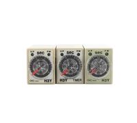 Minuterie de temporisation de mise sous tension H3Y-4 220VAC, relais temporisé 3S 5s 10S 30S 60S 5M 10M 30M 60M, 14 broches, petit réglable avec base PYF14A(0-60M)