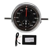 Minuterie de tour de tableau de bord, horloge de jauge de tableau de bord ABS remplacement d'accessoire intérieur de voiture pour Cayenne Panamera MACAN 718 911(le noir)