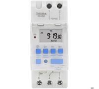 Minuterie hebdomadaire 12V DC 16A, écran LCD avec fonction compte à rebours, batterie amovible