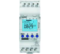 Minuterie hebdomadaire numérique Theben, 2 canaux, compatible avec les applications, 1 pièce.