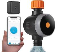 Minuterie intelligente sans fil pour l'arrosage et la fertilisation, avec écran tactile etvocale - Minuterie pour l'arrosage et l'entretien automatiques du jardin, dotée d'une conception étanche IP67