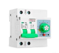 Minuterie mécanique 63 A 13000 W 1 min-6 h réglable minuterie mécanique 63 A protection contre les courts-circuits pour pompe à eau blanche 63 A 13000 W Fonction mémoire Minuterie Prise 63 A 2