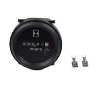 Minuterie mécanique CA/CC pour moto, camion, bateau, tracteur, chariot de golf, IP65, étanche à la poussière, 6 V-80 V, compteur d'heures de fonctionnement avec large plage de tension pour véhicules