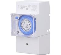 Minuterie Mécanique Étanche, Horloge Programmable 24h Programmateur pour Chauffe Eau Électrique