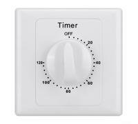 Minuterie Mécanique Journalière 15A Programmable 24H(120 minutes) | Programmation 24h, curseurs 15min, mode auto/permanent, plastique résistant, discret