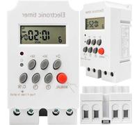 Minuterie numérique 220 V CA avec écran LCD et programmateur hebdomadaire