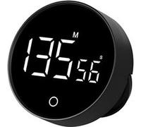 Minuterie Numérique avecCompte à rebours et chronomètre avec volume réglable, base magnétique, bouton rotatif, batterie rechargeable cuisiner étudier QM G