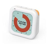 Minuterie Numérique, Compte à Rebours de 60 Minutes, Écran LCD, 3 Modes d'Alarme, Horloge avec Minuterie Visuelle