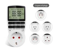 Minuterie numérique électronique, prise de minuterie de cuisine, prise de synchronisation Programmable, contrôle 220V, prise EU US UK AU UK plug